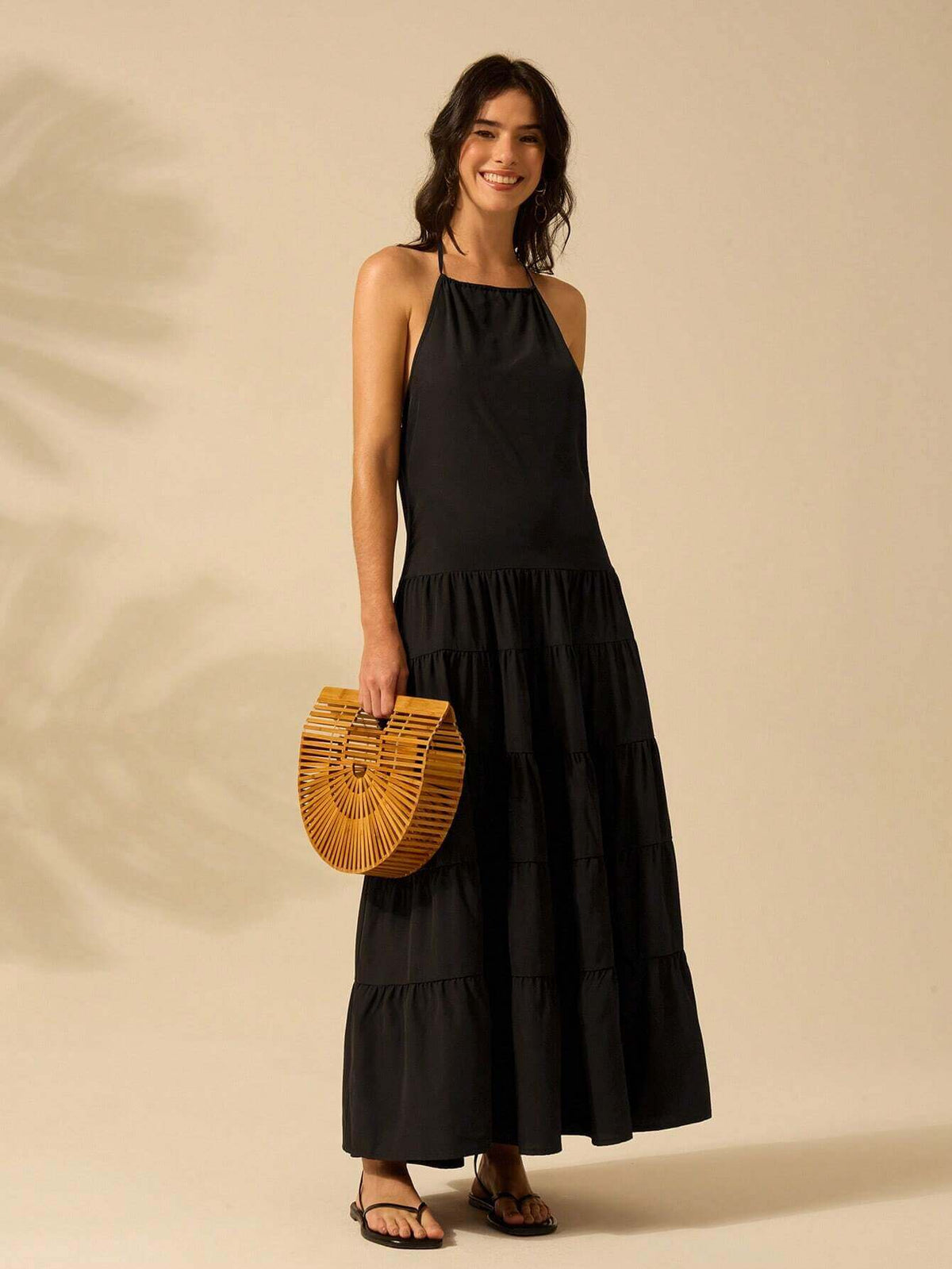 Vestido Longo Preto Panamá