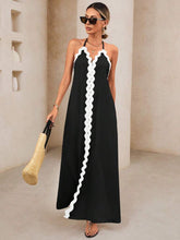 Vestido Longo com Alça e Costas Abertas Preto Eliza