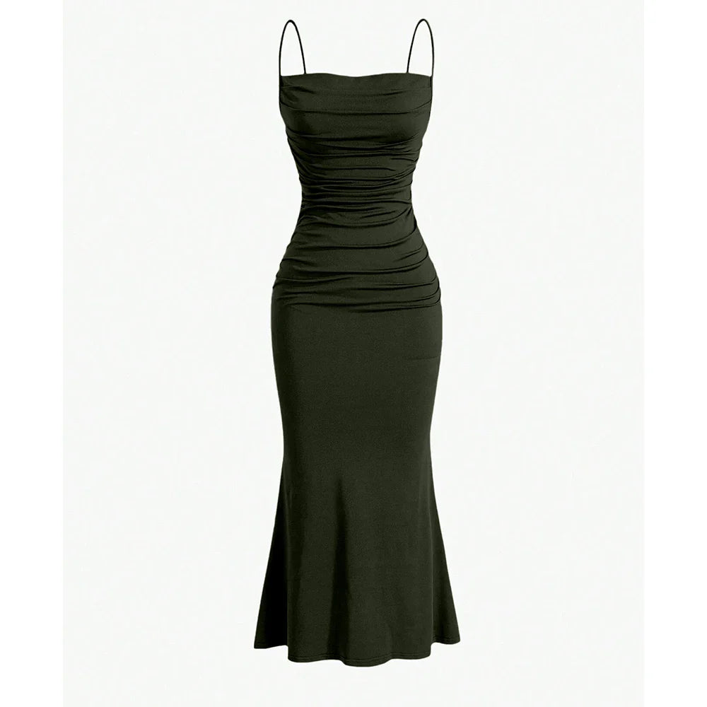 Vestido Midi Bainha Sereia Bárbara