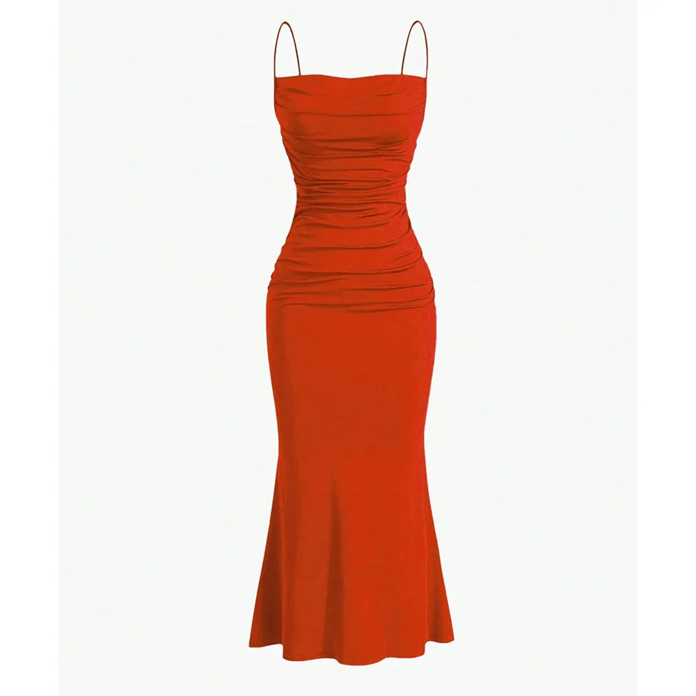 Vestido Midi Bainha Sereia Bárbara