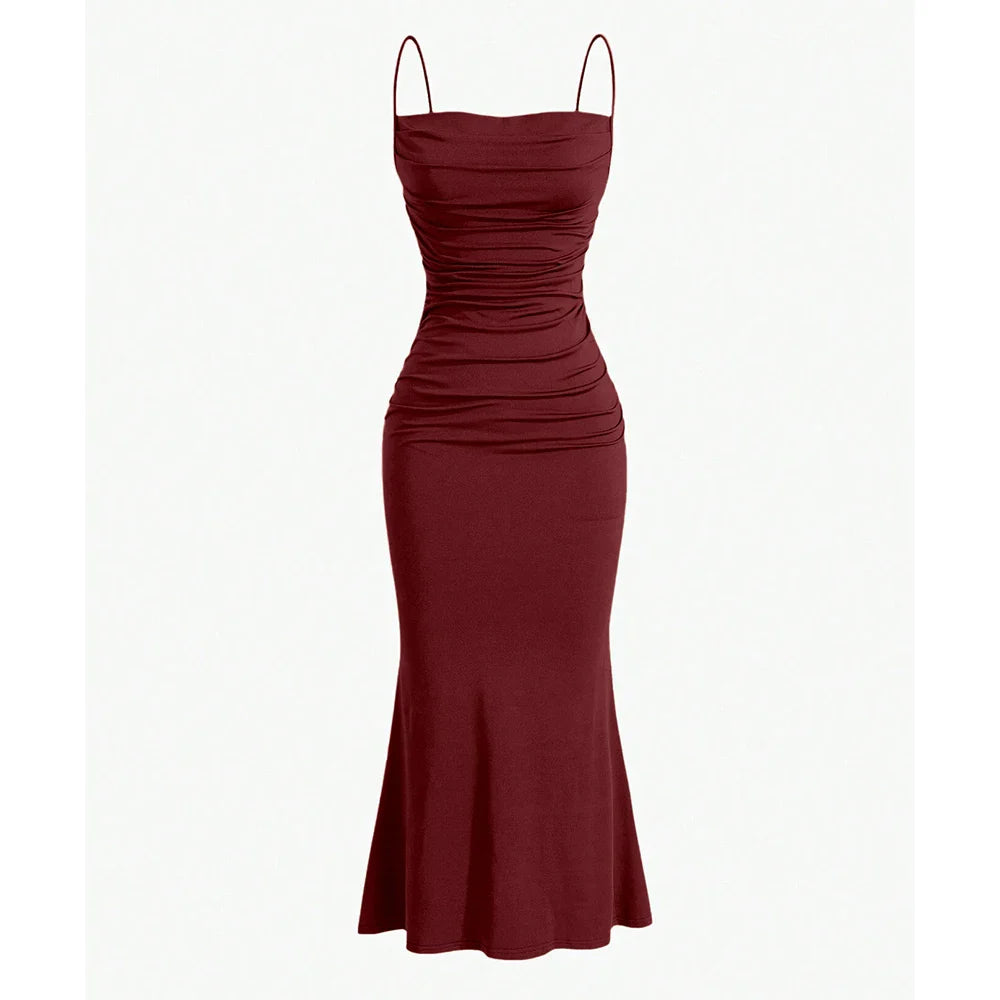 Vestido Midi Bainha Sereia Bárbara