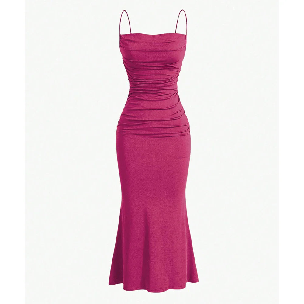 Vestido Midi Bainha Sereia Bárbara