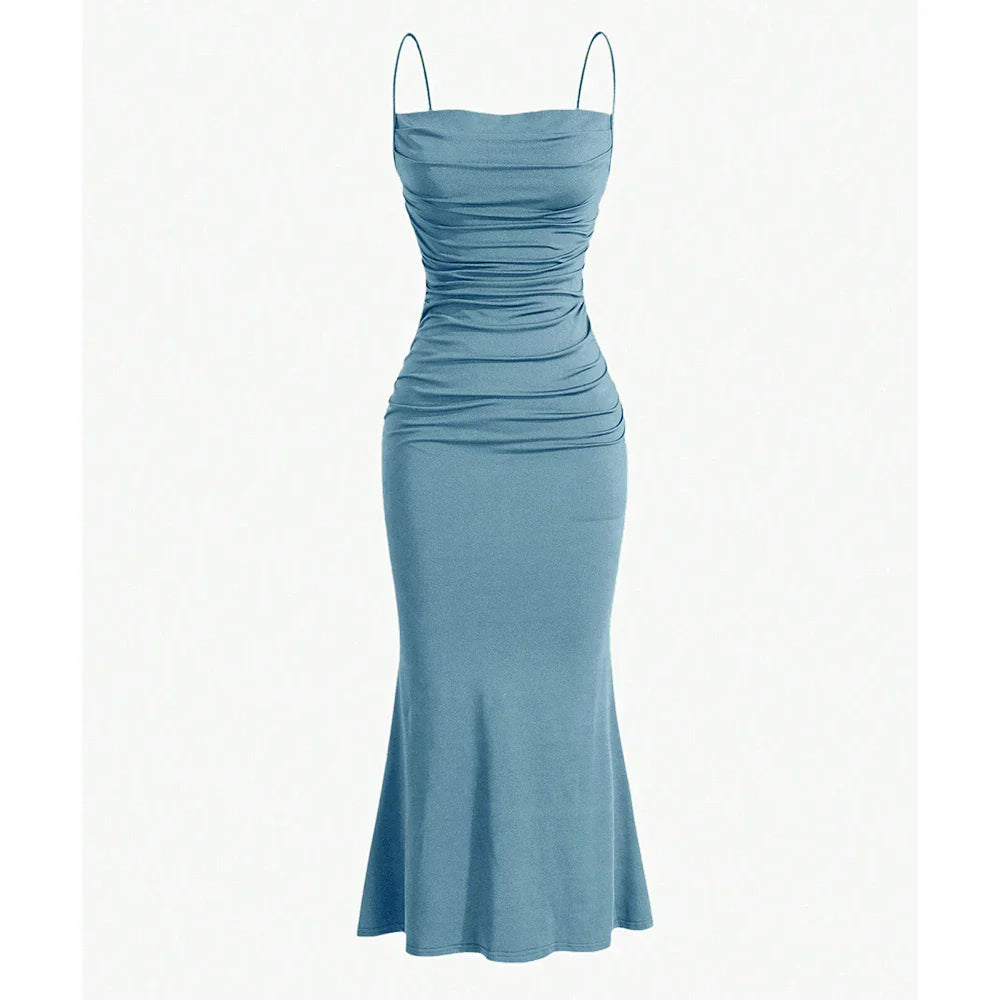 Vestido Midi Bainha Sereia Bárbara