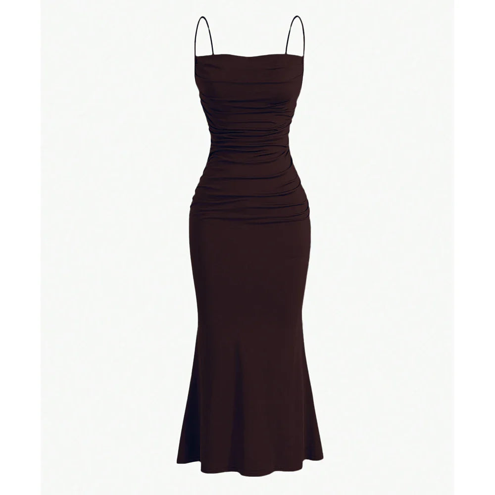 Vestido Midi Bainha Sereia Bárbara